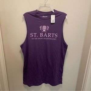 NWT IML Isaac Morris St. Bart’s Purple Tank Top Men’s Size S